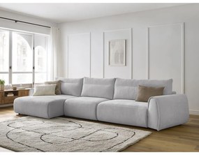 Világosszürke sarokkanapé Aden – Bobochic Paris