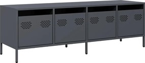 vidaXL antracit hidegen hengerelt acél TV-szekrény 135x39x43,5 cm