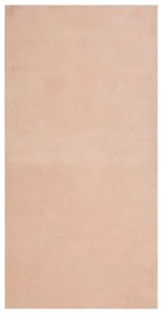 HUARTE púderszínű rövid szálú puha és mosható szőnyeg 100x200cm