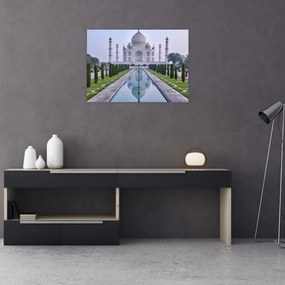 Kép - Taj Mahal napkeltekor (üvegen) (70x50 cm)