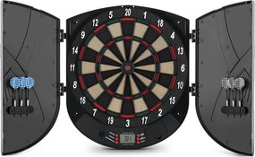 KLARFIT Dart, darts tábla, puha hegy, 26 játék, ajtó, hang