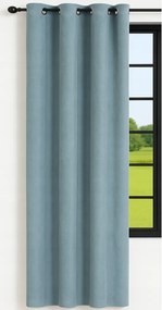 Kész velúr függöny 140x250 átvezető velvet függöny Baby Blue