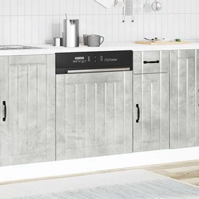 mosogatógép panel Lucca beton szürke színű fából készült műfa