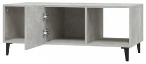 betonszürke szerelt fa dohányzóasztal 102 x 50 x 40 cm