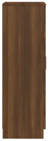 barna tölgy színű szerelt fa cipősszekrény 55 x 35 x 108 cm