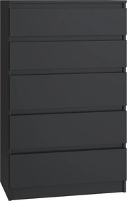 Aldabra M5 fiókos szekrény, 70x109,5x40 cm, fekete