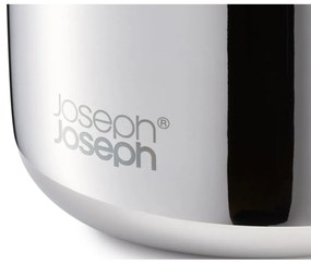 Fényes ezüstszínű rozsdamentes acél fogkefetartó pohár EasyStore Luxe – Joseph Joseph