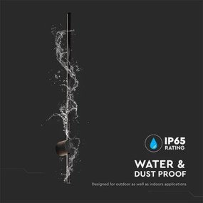 LED Kültéri fali lámpa LED/12W/230V 4000K IP65 fekete