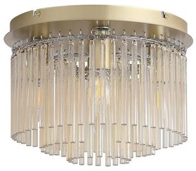 Searchlight 55620-320CP - Mennyezeti lámpatest SWIZZLE 5xE14/60W/230V, átmérő 32 cm, arany