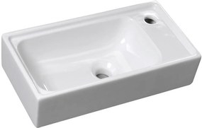 Sapho Small mosdótál 50.5x26.5 cm négyszögletes klasszikus-mosdótálak fehér 7045