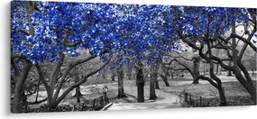 Kép - Kék fák, Central Park, New York (120x50 cm)