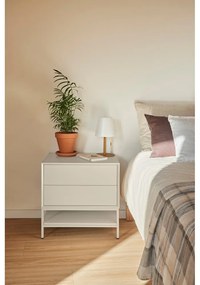 Krémszínű éjjeliszekrény Platt – Teulat