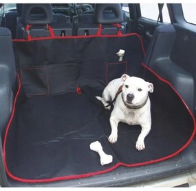 TARPA védőhuzat csomagtartóba kutyák szállításához, fekete