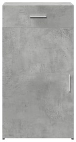 betonszürke szerelt fa tálalószekrény 50 x 42,5 x 93 cm
