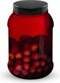 Műanyag Ételtároló Edény 2,5 l nagy 2500 ml müzli tészta liszt pehely