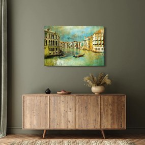Kép - velencei csatorna és gondolák (90x60 cm)