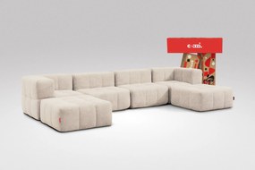 6 Teiliges Modulares Sofa – Beige