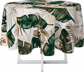 Abrosz Dekoratív Kör 140 Minta Fehér Levelek