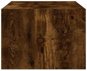 TV szekrény LED világítással füstölt tölgy 75x35,5x25 cm