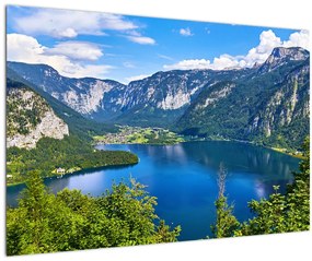 Kép - Hallstatt tó, Hallstatt, Austria (90x60 cm)