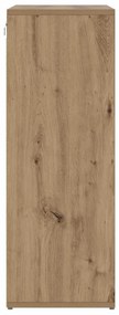 Cipősszekrény kézműves tölgy 77.5 x 30 x 83.5 cm Faanyag