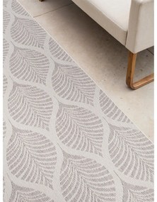 Szürke-elefántcsont színű kültéri-beltéri futószőnyeg 80x250 cm Duet Liora – NORTHRUGS