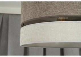 Duolla - Felületre szerelhető csillár DOUBLE 1xE27/15W/230V átm. 40 cm barna/szürke