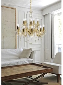 Csillár láncon MARIA TERESA 12xE14/40W/230V