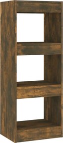vidaXL füstös tölgy színű fa könyvszekrény/térelválasztó 40x30x103 cm