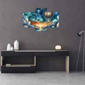 Kép - Repülés az éjjeli ég alatt (90x60 cm)