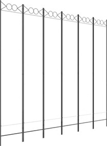 vidaXL 6-paneles fehér szövet térelválasztó 240x220 cm