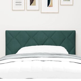 Fejtámla Gyémánt Blokk Design Sötét Zöld 90 cm Bársony