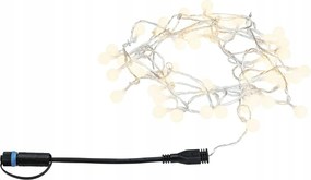 Paulmann Plug &amp; Shine Led fényfüzér 5m IP44 24V 3000K 48x2lm kültéri
