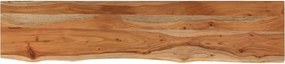 vidaXL tömör akácfa téglalap alakú fali polc 100 x 20 x 2,5 cm