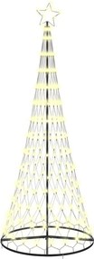 vidaXL LED Karácsonyi Fenyő 295 LED-del Meleg fehér 250 cm Fém