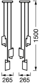 Ledvance - LED Dimmelhető csillár zsinóron SMART+ DECOR 3xLED/8W/230V fehér Wi-Fi