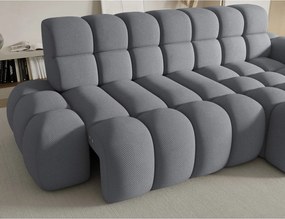 Szürke kinyitható sarokkanapé (jobb oldali-heverő résszel) Ceedro – ELTAP