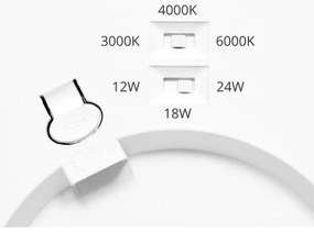 Ecolite WPCB2-24W/HF/BI - LED Panel érzékelővel LEXA LED/12/18/24W/230V