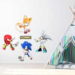 Textil falmatrica "Sonic és barátai"