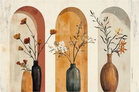 Kép - Vázák boltívekben (90x60 cm)