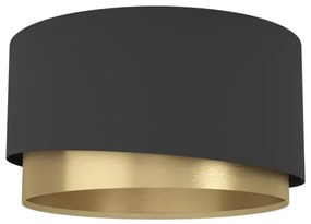 Eglo 39924 - Mennyezeti lámpa MANDERLINE 1xE27/40W/230V fekete/arany