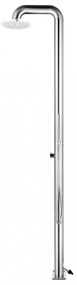 vidaXL rozsdamentes acél kerti zuhany barna aljjal 230 cm