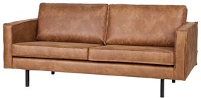 Barna bőrutánzat kanapé 190 cm Rodeo – WOOOD