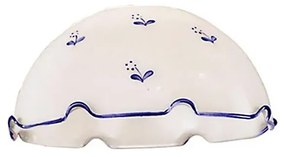 Csereüveg NONNA E27 univerzális, 20 cm átmérő, fehér/kék