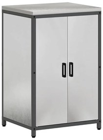 Konyhai Tároló Készlet polcokkal 3 pcs Ezüst 210 x 50 x 92 cm