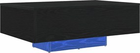 vidaXL Dohányzóasztal Fekete tölgy 85 x 55 x 31 cm Faanyag