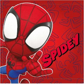 Pókember Spidey Red kéztörlő, arctörlő, törölköző 30x30cm