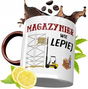 Bordó Bögre Raktárosnak Születésnapra Ajándék fényképes nyomattal