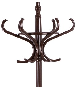 Fa ruhafogas állvány, sötétbarna, 52 x 186 cm