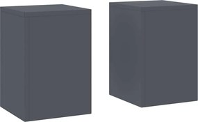 vidaXL Növényállvány 2 pcs Antracit 24 x 24 x 35 cm Acél